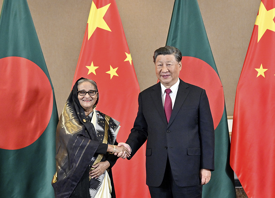 Xi Jinping Bertemu dengan Perdana Menteri Bangladesh