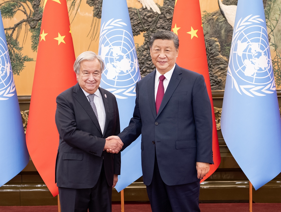 Xi Bertemu Guterres